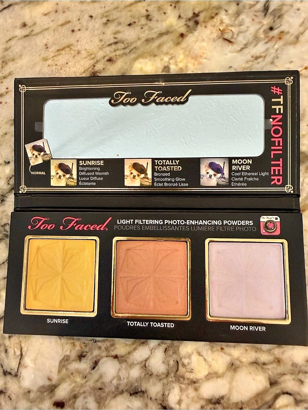 Too Faced #TFNOFILTER Selfie Powders Palette Sunrise Moon River RARE